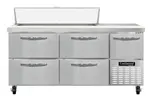 Continental Refrigerator RA68N12-D 68'' Refrigerated Sandwich / Salad Prep Table with