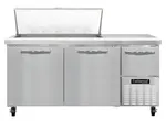 Continental Refrigerator RA68N18M 68'' Mega Top Refrigerated Sandwich / Salad Prep Table