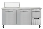 Continental Refrigerator RA68N8 68'' Refrigerated Sandwich / Salad Prep Table with