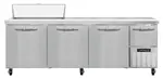 Continental Refrigerator RA93N10 93'' Refrigerated Sandwich / Salad Prep Table with