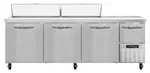 Continental Refrigerator RA93N18 93'' Refrigerated Sandwich / Salad Prep Table with