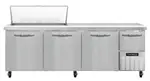 Continental Refrigerator RA93N18M 93'' Mega Top Refrigerated Sandwich / Salad Prep Table