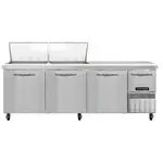 Continental Refrigerator RA93N24M 93'' Mega Top Refrigerated Sandwich / Salad Prep Table