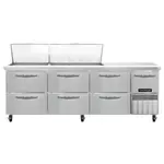 Continental Refrigerator RA93N27M-D 93'' Mega Top Refrigerated Sandwich / Salad Prep Table