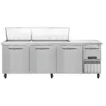 Continental Refrigerator RA93N30M 93'' Mega Top Refrigerated Sandwich / Salad Prep Table