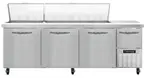 Continental Refrigerator RA93N30M 93'' Mega Top Refrigerated Sandwich / Salad Prep Table