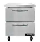 Continental Refrigerator SW27N-D 27.5'' Worktop Refrigerator with Compressor -
