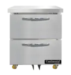 Continental Refrigerator SW27N-U-D 27.5'' Section Undercounter Refrigerator with and Compressor