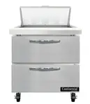 Continental Refrigerator SW32N8-D 32'' Refrigerated Sandwich / Salad Prep Table with