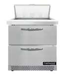 Continental Refrigerator SW32N8-FB-D 32'' Refrigerated Sandwich / Salad Prep Table with