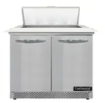 Continental Refrigerator SW36N8C-FB 36'' Refrigerated Sandwich / Salad Prep Table with