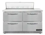 Continental Refrigerator SW48N10-FB-D 48'' Refrigerated Sandwich / Salad Prep Table with