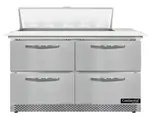 Continental Refrigerator SW48N10C-FB-D 48'' Refrigerated Sandwich / Salad Prep Table with
