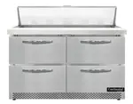 Continental Refrigerator SW48N12-FB-D 48'' Refrigerated Sandwich / Salad Prep Table with