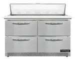 Continental Refrigerator SW48N12C-FB-D 48'' Refrigerated Sandwich / Salad Prep Table with
