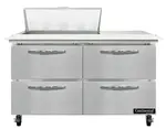 Continental Refrigerator SW48N8C-D 48'' Refrigerated Sandwich / Salad Prep Table with