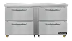 Continental Refrigerator SW60N-U-D 60'' Section Undercounter Refrigerator with and Compressor