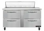 Continental Refrigerator SW60N12-D 60'' Refrigerated Sandwich / Salad Prep Table with