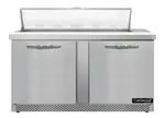 Continental Refrigerator SW60N12-FB 60'' Refrigerated Sandwich / Salad Prep Table with