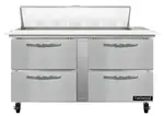 Continental Refrigerator SW60N12C-D 60'' Refrigerated Sandwich / Salad Prep Table with
