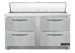 Continental Refrigerator SW60N16-FB-D 60'' Refrigerated Sandwich / Salad Prep Table with