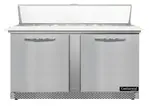 Continental Refrigerator SW60N16C-FB 60'' Refrigerated Sandwich / Salad Prep Table with