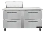 Continental Refrigerator SW60N8-D 60'' Refrigerated Sandwich / Salad Prep Table with