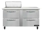 Continental Refrigerator SW60N8C-D 60'' Refrigerated Sandwich / Salad Prep Table with