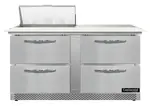 Continental Refrigerator SW60N8C-FB-D 60'' Refrigerated Sandwich / Salad Prep Table with