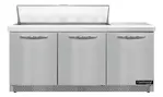 Continental Refrigerator SW72N12-FB 72'' Refrigerated Sandwich / Salad Prep Table with