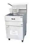 Copper Beech CBF-70 51 - 90 lb. Gas Floor Model Full Pot Fryer with Thermostatic Controls - 150,000 BTU