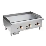 Copper Beech CBMG-16 16'' Countertop Gas Griddle with Manual Controls - 30,000 BTU
