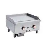 Copper Beech CBTG-48 48'' Countertop Gas Griddle with Thermostatic Controls - 120,000 BTU