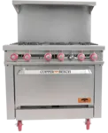 Copper Beech PCBR-6 Restaurant Gas Range, with and -