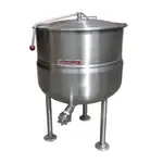 Crown DL-40 Tri-Leg Base 2/3 Jacketed Stationary Direct Steam Kettle - 40 Gallon Capacity