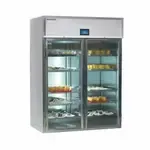 Delfield GAHRI2-G Specification Line® 76.5 cu. ft. 2 Section Glass Door Roll-In Heated Cabinet, Stainless Steel - 208-240 Volts, 66"W x 33.95"D x 89.01"H