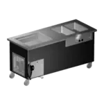 Delfield KH2CR-74-BP Shelleyglas® Combination Hot/Cold Serving Counter