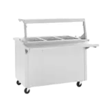 Delfield SH-2-NU Shelleysteel™ 2 Food Wells Without Understorage Electric Hot Food Serving Counter with Thermostatic Controls, 120/208-230 Volts