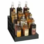 Dispense-Rite CTBH-12BT Lighted Liquor Bottle Display, Countertop, 4-Tier with , 12 Bottle Capacity - 13.75"W x 17.00"D x 9.13"H