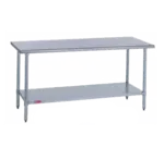 Duke 416-3672 Work Table, Stainless Steel Top with and - 720"W x 300"D
