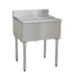 Eagle B2IC-12D-18 1800 Series Underbar Ice Chest Unit, Stainless and Galvanized Steel with 94 lbs. Ice Capacity - 24"W x 20"D with 94 lbs. Ice Capacity - 24"W x 20"D