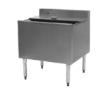 Eagle B30IC-12D-22 2200 Series Underbar Ice Chest Unit, Stainless and Galvanized Steel with 123 lbs. Ice Capacity - 30"W x 24"D with 123 lbs. Ice Capacity - 30"W x 24"D
