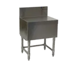 Eagle Group FB48-24 Spec-Bar Filler Board, Freestanding with Stainless and Galvanized Steel Construction Backsplash - 48"W x 24"D
