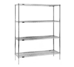 Eagle Group 2448E63 Red-i-PakВ® NSF 4 Shelf EAGLEgardВ® Hybrid Epoxy Wire Shelving Unit