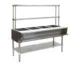 Eagle Group AWT3-NG-FM-X Open Base Hot Food Steam Table with (3) 12" x 20" Openings, Natural gas - 15,000 BTU