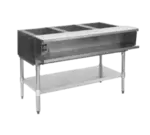 Eagle Group AWTP3-LP Open Base Hot Food Steam Table with (3) 12" x 20" Openings, Liquid propane - 15,000 BTU