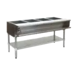 Eagle Group AWTP4-NG-1 Open Base Hot Food Steam Table with (2) 12" x 20", (2) 6-1/2" & (4)8-1/2" Round Openings, Natural gas - 30,000 BTU