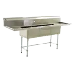 Eagle Group BPS-2448-2-24R-FC Commercial Sink, (2) Two Compartment, Construction with and - 74.50" W
