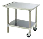 Eagle Group MET2430S Mixer/Slicer Equipment Stand, 14 Gauge Type 300 Stainess Steel Top with Undershelf and without Backsplash - 30"W x 28"H x 24"D
