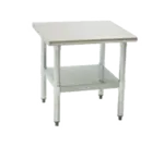 Eagle Group MS2424-X Mixer/Slicer Equipment Stand, 16 Gauge Type 300 Stainess Steel Top with Undershelf and without Backsplash - 24"W x 24"H x 24"D